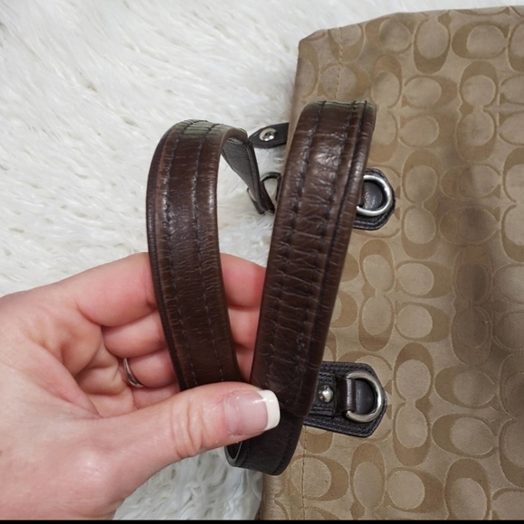 Coach Ashley Signature Satin Carryall Satchel Bag - Picture 11 of 12